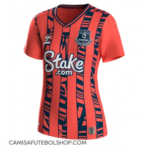Camisa de time de futebol Everton Replicas 2º Equipamento Feminina 2023-24 Manga Curta